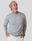 Cashmere Feel Crewneck Sweater(Sliver)