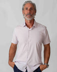 Men's Slim Fit Performance Stretch Short Sleeve Light Pink