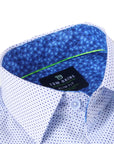 Men's Geometric Slim Fit Performance Short Sleeve Dots White