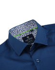 Men's Slim Fit Performance Stretch Short Sleeve Blue