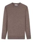 Cashmere Feel Crewneck Sweater (Brown)