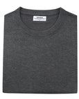 Cashmere Feel Crewneck Sweater(Charcoal)