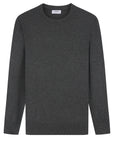 Cashmere Feel Crewneck Sweater(Charcoal)