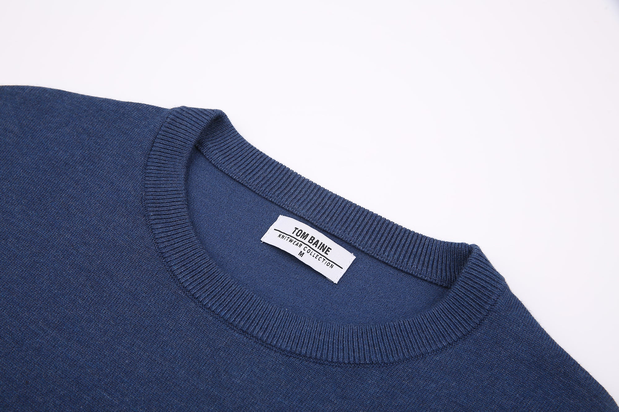 Cashmere Feel Crewneck Sweater (Royal – Tom Baine
