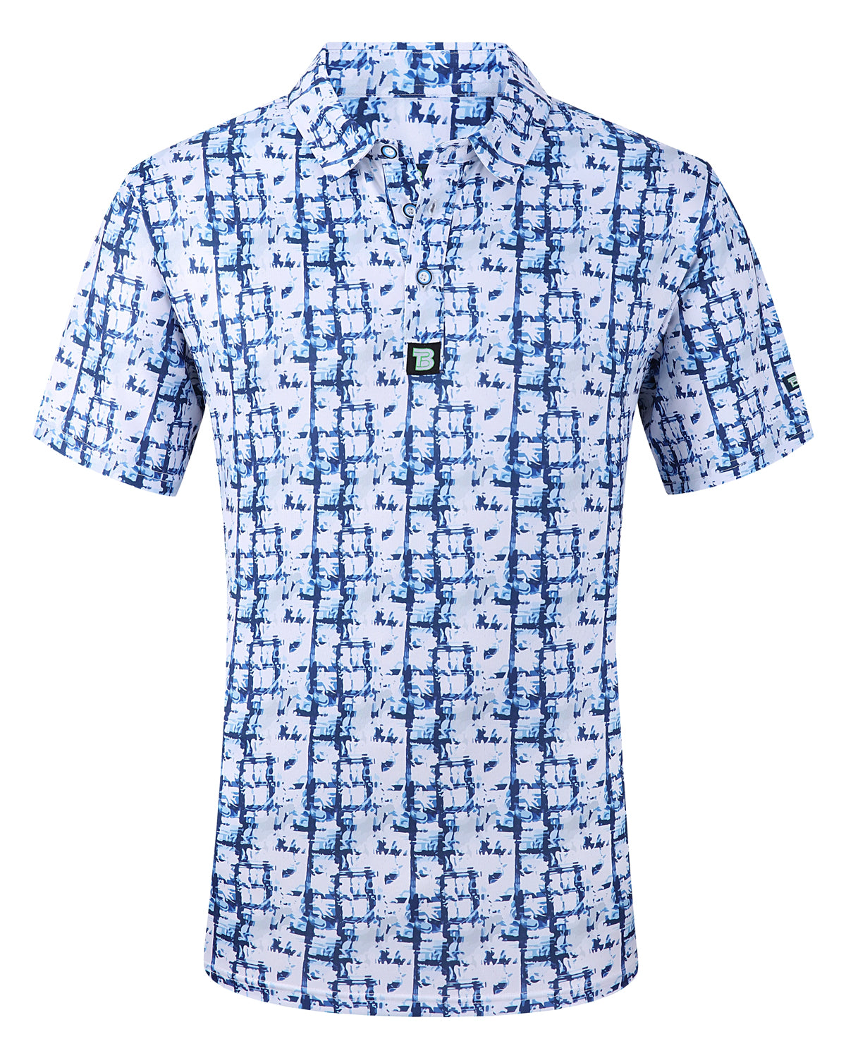 Men's Performance 4-Way Stretch Golf Polo White