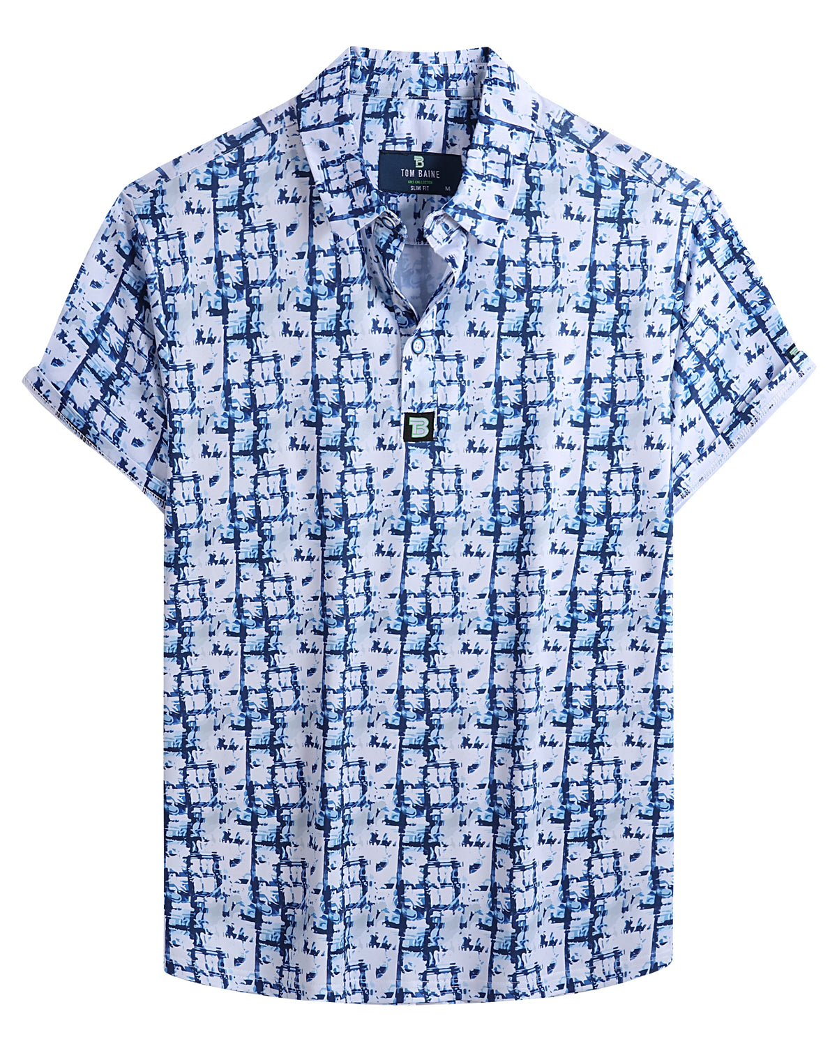 Men's Performance 4-Way Stretch Golf Polo White