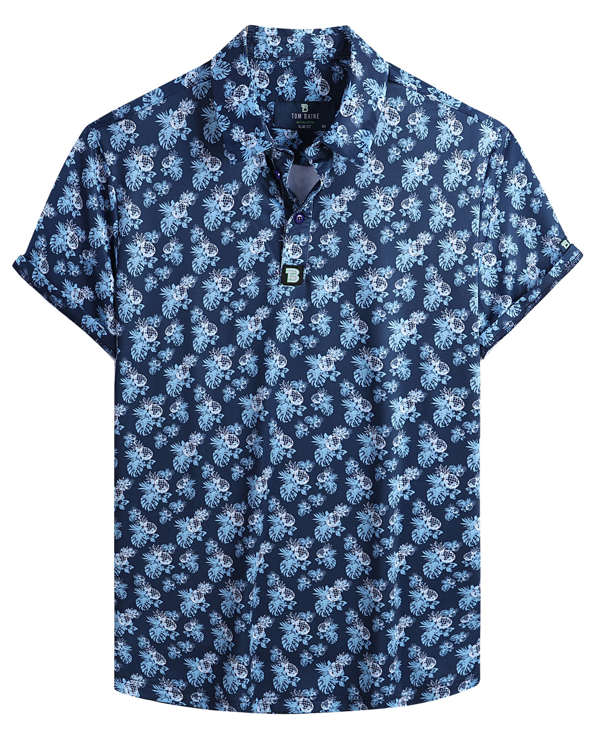 Men's Performance 4-Way Stretch Golf Polo Navy