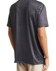 Geo Slim Fit Performance Polo Black