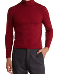 Performance Turtleneck Sweater Burgundy