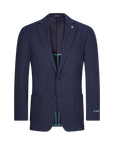 Men's Slim Fit Cotton Performance Stretch Knit Sport Coat Navy 257