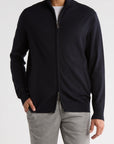 Full Zip Cashmere Feel Sweater