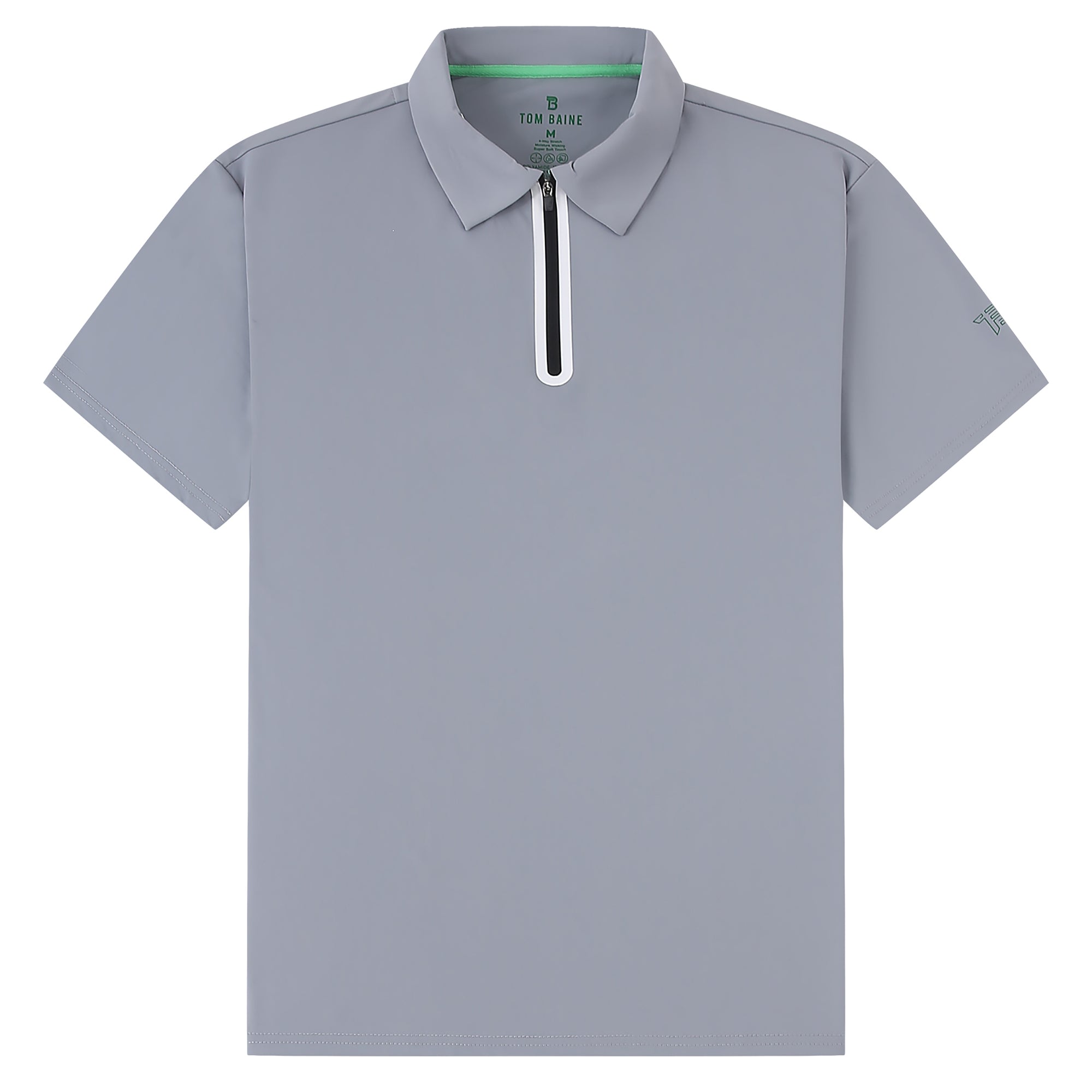 Half Zip Performance Polos (GREY)