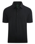 Classic Textured Performance Polo (BLACK)
