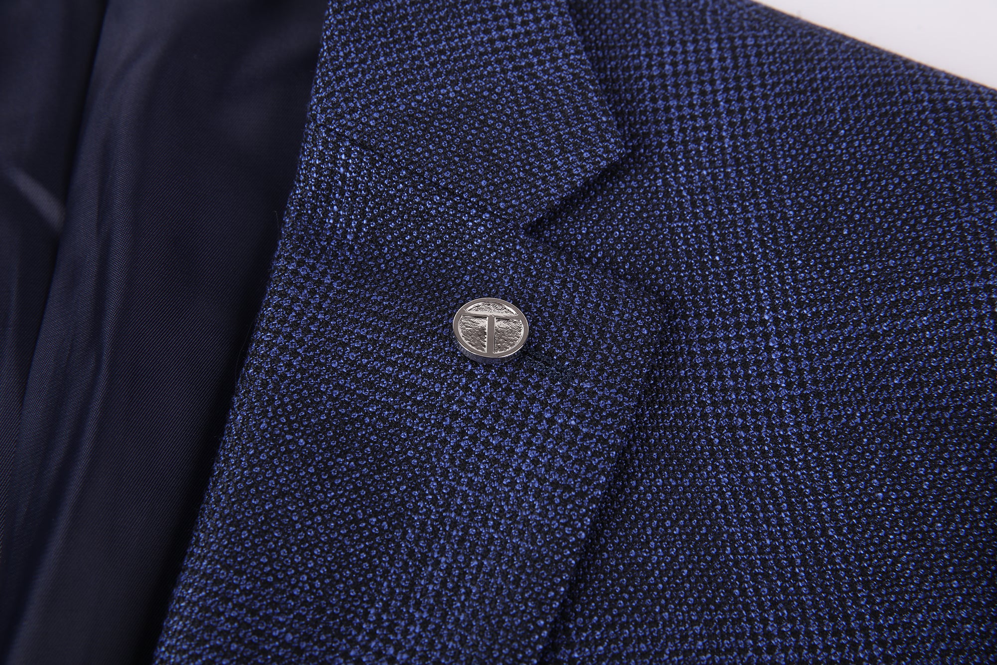 Men's Slim Fit Cotton Performance Stretch Knit Sport Coat 504 Blue