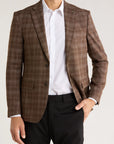 Tom Baine Plaid Flat Pocket Sport Coat