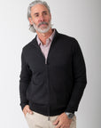Full Zip Cashmere Feel Sweater