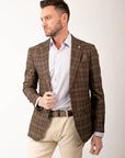 Tom Baine Plaid Flat Pocket Sport Coat
