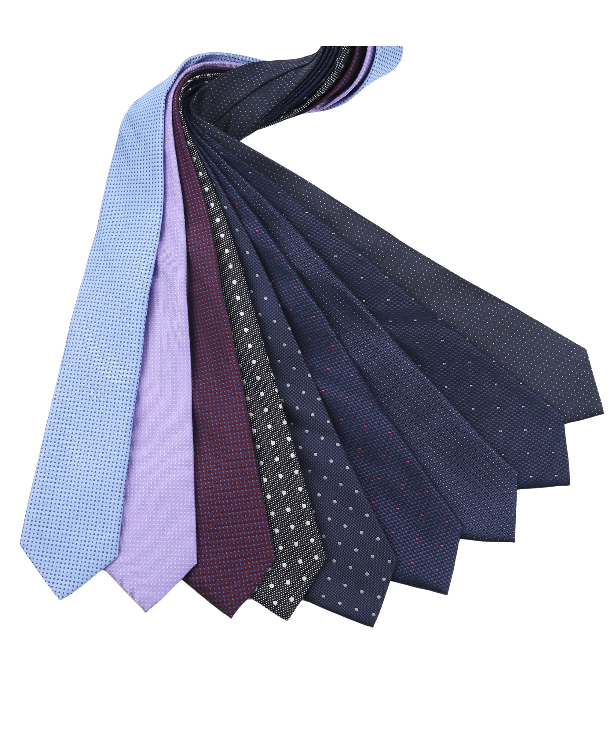 TB Men&#39;s Premium Necktie Mini Dot Lilac