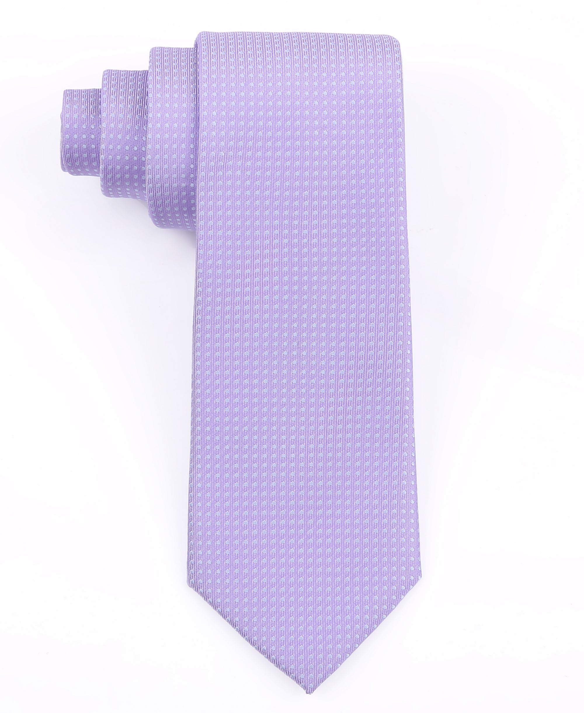 TB Men&#39;s Premium Necktie Mini Dot Lilac