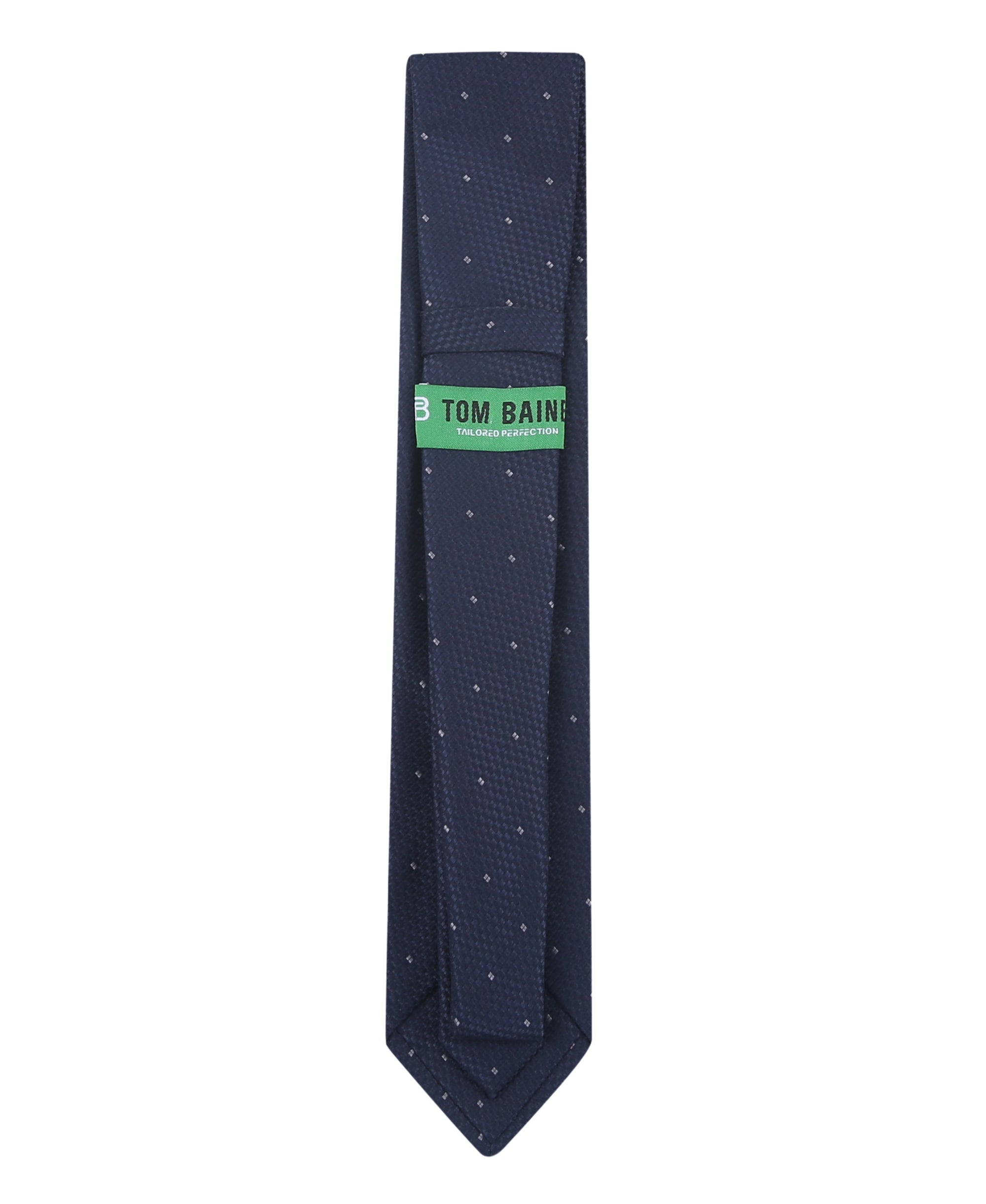 TB Men&#39;s Premium Necktie Geo Dot Navy