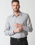 The Baine Twill Dress Shirt (Heather)