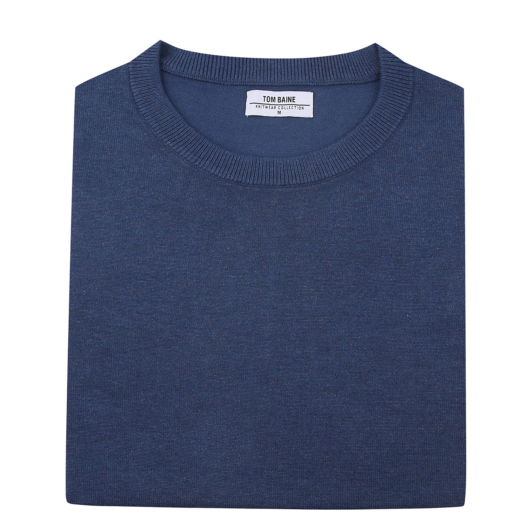 Cashmere Feel Crewneck Sweater (Royal – Tom Baine