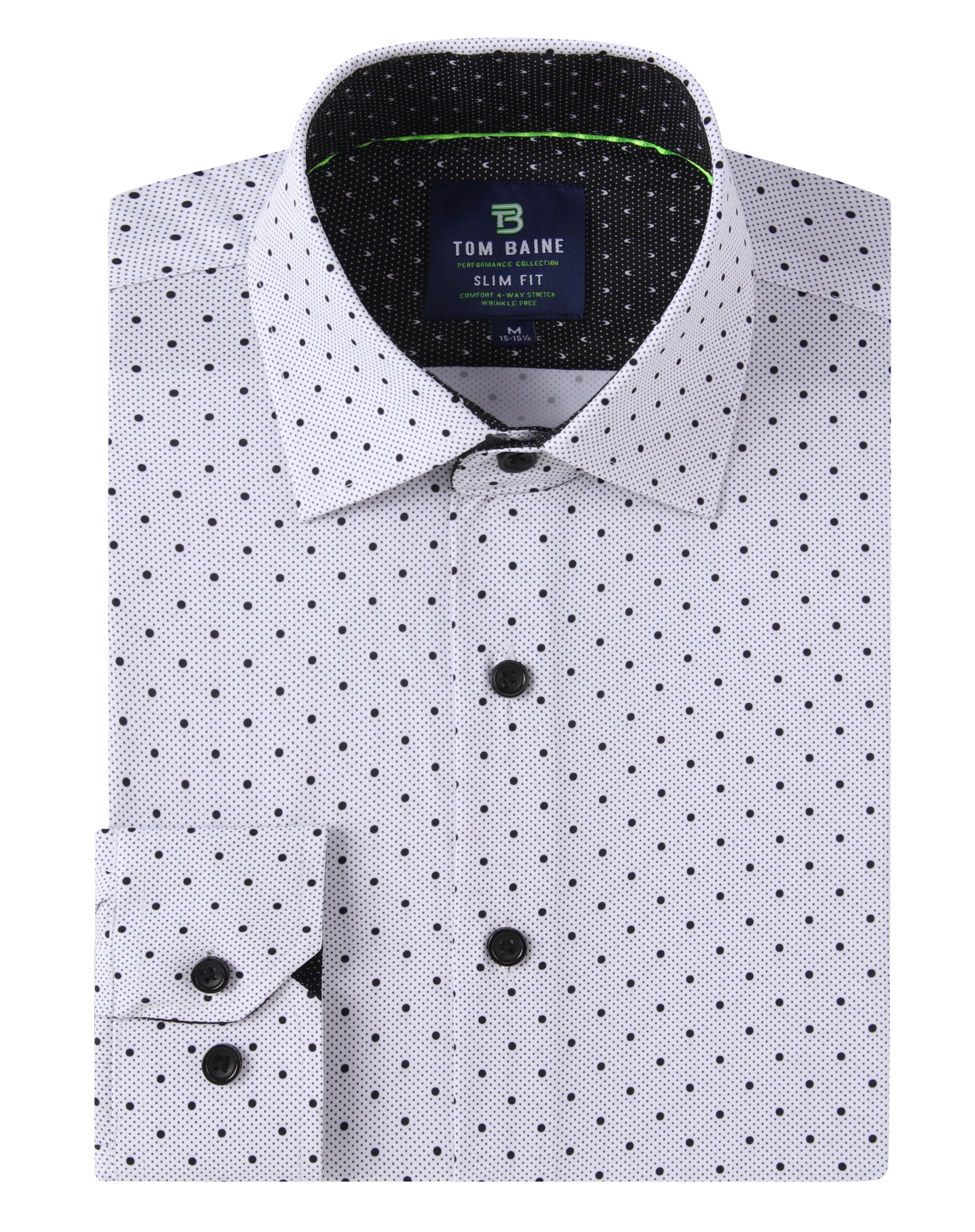Tom Baine Slim Fit Performance Long Sleeve Geometric Button Down Tom Baine Slim Fit Performance Long Sleeve Geometric Button Down