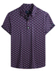 Men's Performance 4-Way Stretch Golf Polo Purple