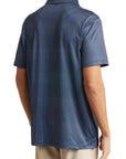 Geo Slim Fit Performance Polo Navy