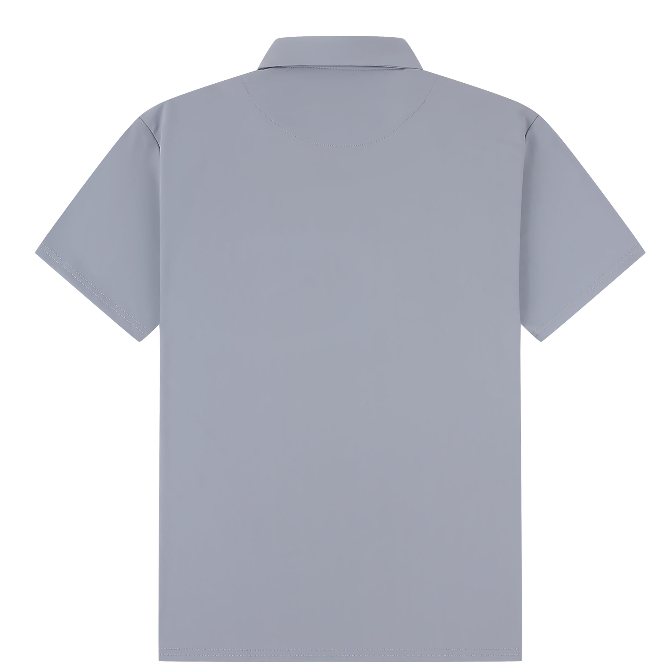 トップス BATONER THE SEA COTTON POLO Gray Essential white Sea Island cotton polo