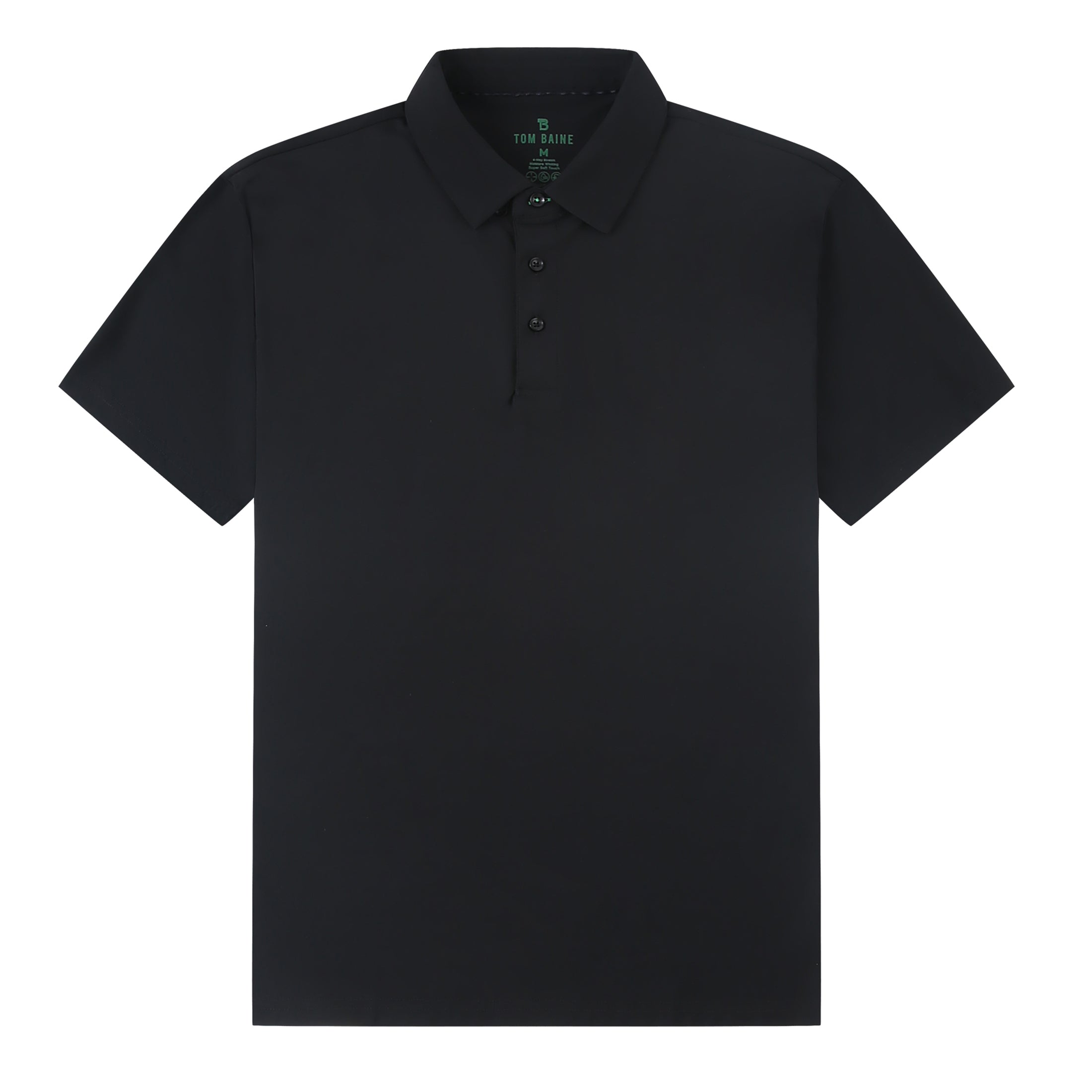 The New Standard Performance Polo (BLACK) – Tom Baine