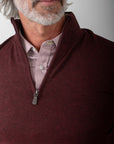 1/4 Zip Cashmere Feel Sweater